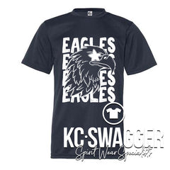 SKYWAY EAGLES NAVY PERFORMANCE TEE