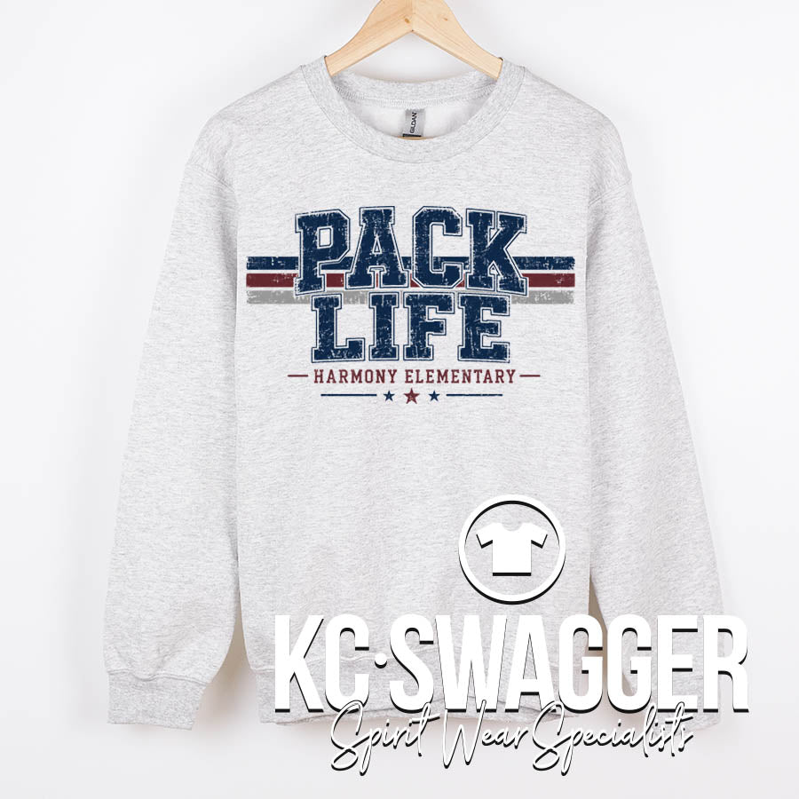HES HUSKIES ASH JERZEES SWEATSHIRT