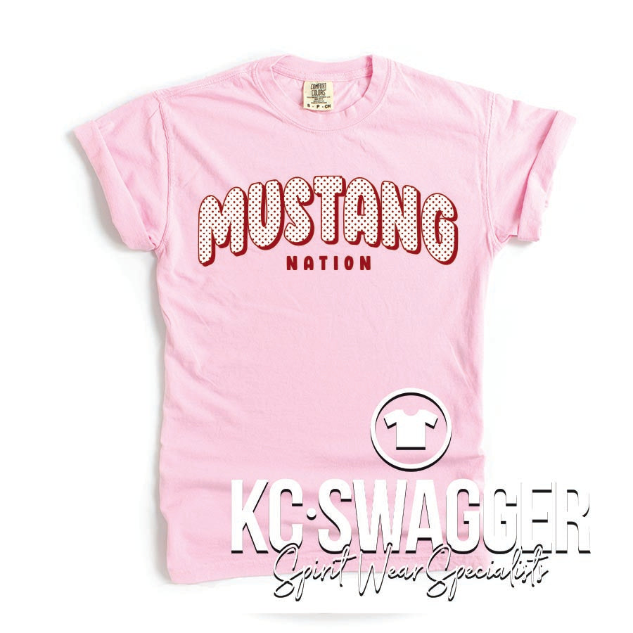 BCMS MUSTANGS BLOSSOM COMFORT COLORS TEE