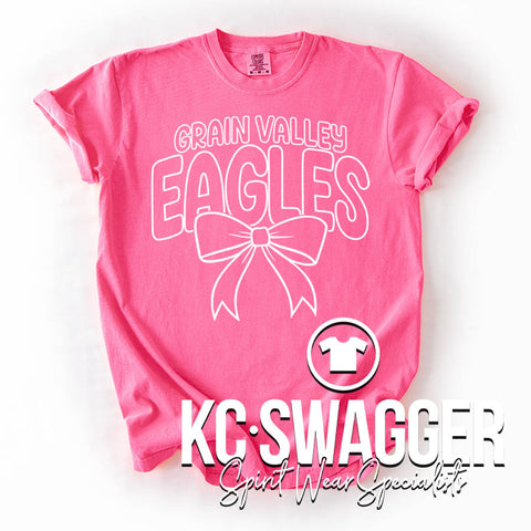 GVME EAGLES NEON PINK COMFORT COLORS TEE