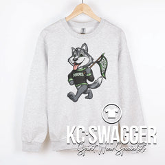 MRMS HUSKIES ASH GILDAN SWEATSHIRT