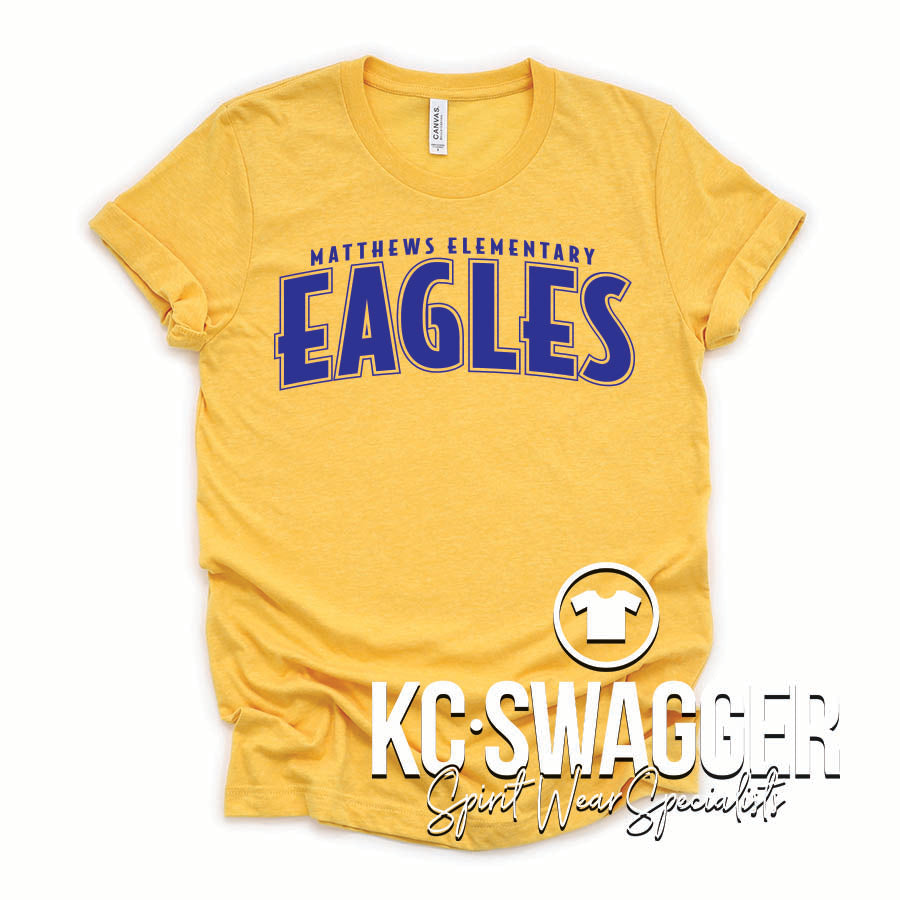 GVME EAGLES HEATHER YELLOW GOLD BELLA CANVAS TEE