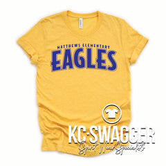 GVME EAGLES HEATHER YELLOW GOLD BELLA CANVAS TEE