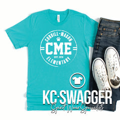 CME COUGARS TEAL BELLA CANVAS TEE