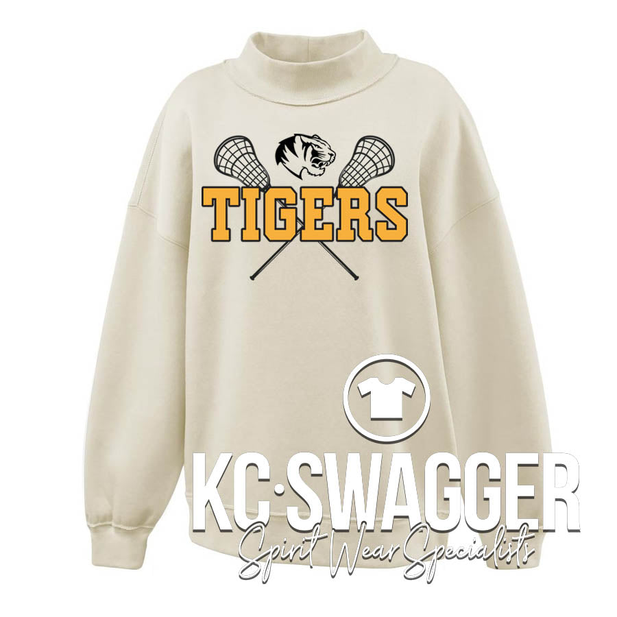 LSHS GIRLS LACROSSE VANILLA PENNANT MOCKNECK FLEECE