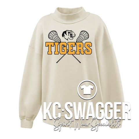 LSHS GIRLS LACROSSE VANILLA PENNANT MOCKNECK FLEECE