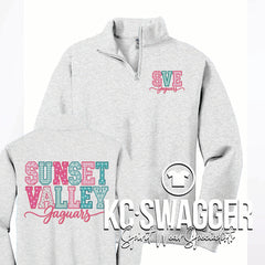 SVE JAGUARS ASH JERZEES QUARTER ZIP SWEATSHIRT
