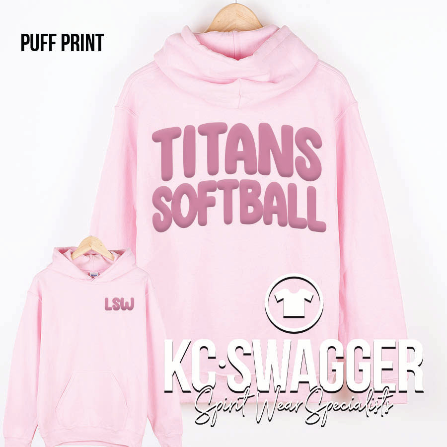 LSW SOFTBALL PINK GILDAN HOODIE
