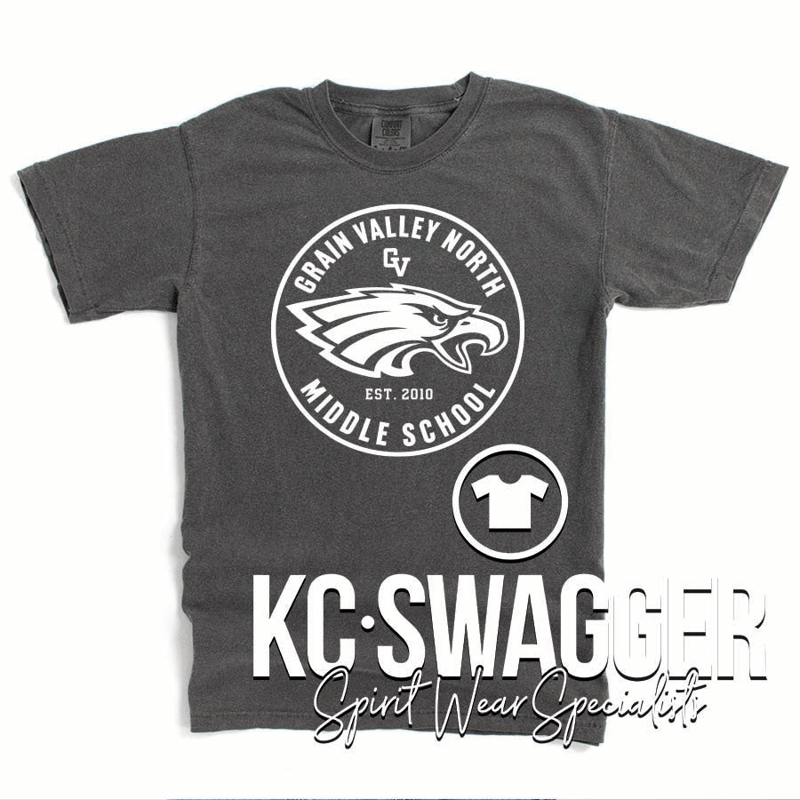 GVNMS EAGLES PEPPER COMFORT COLORS TEE