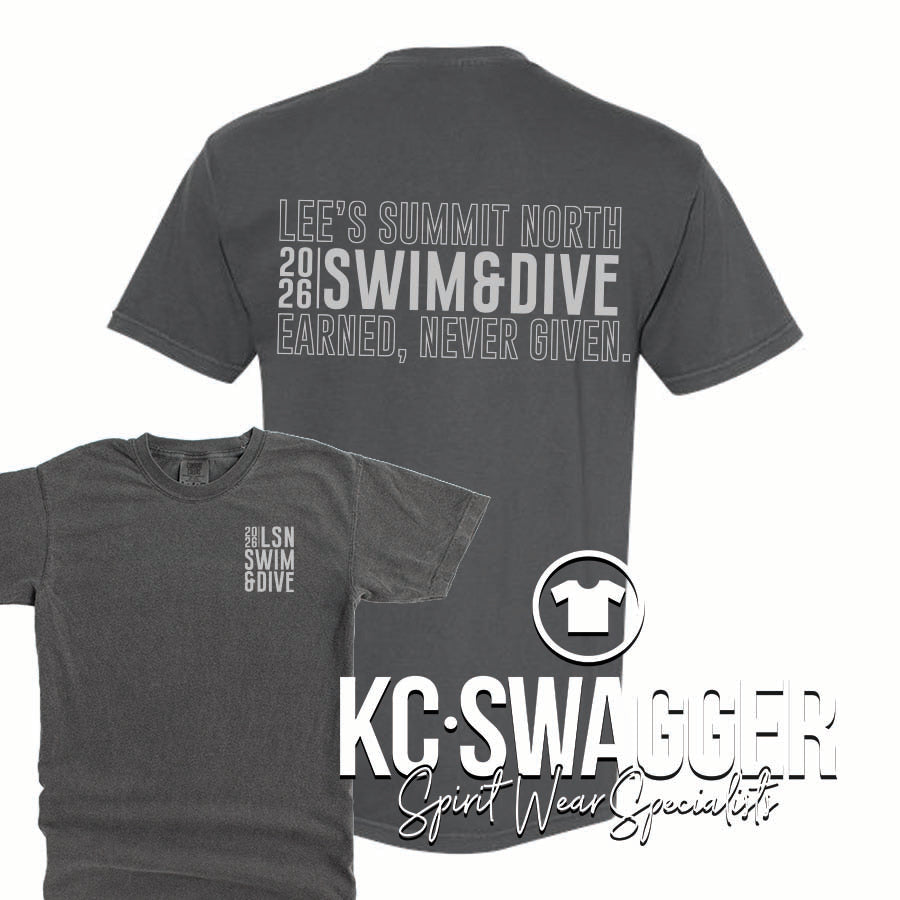 LSN BOYS SWIM AND DIVE PEPPER COMFORT COLORS TEE