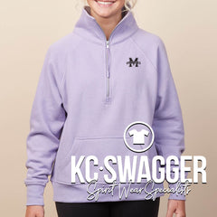 MERCURY GYMNASTICS LAVENDER ENZA LADIES HALF ZIP (ADULT ONLY)