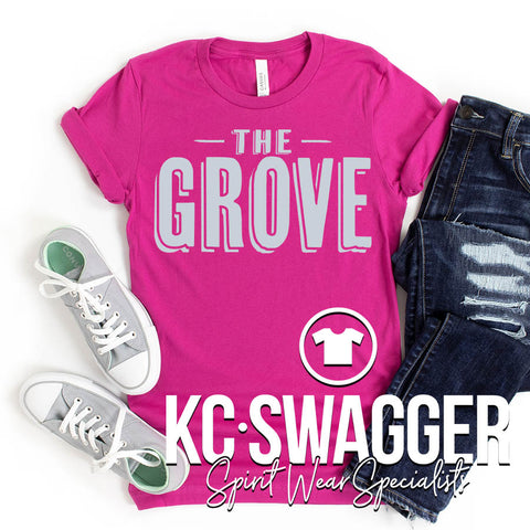 HGE HAWKS BERRY BELLA CANVAS TEE