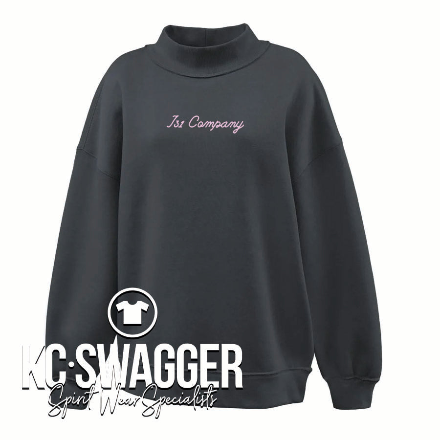 J31 DANCE BLACK JULIET MOCKNECK FLEECE