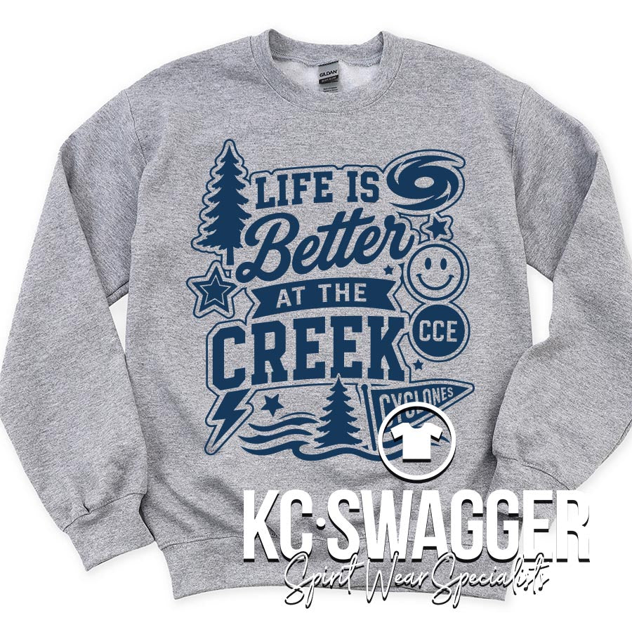 CCE CYCLONES SPORT GRAY GILDAN SWEATSHIRT