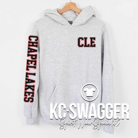 CLE CHEETAHS ASH PORT AND CO HOODIE
