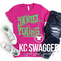 DYE DOLPHINS BERRY BELLA CANVAS TEE