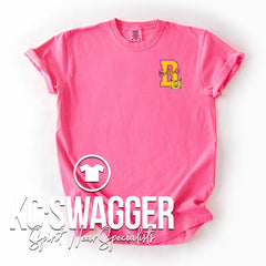 BBE BOBCATS NEON PINK COMFORT COLORS TEE
