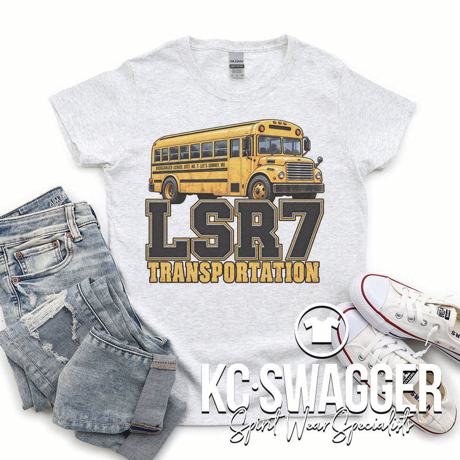 LSR7 TRANSPORTATION ASH GILDAN DRYBLEND TEE
