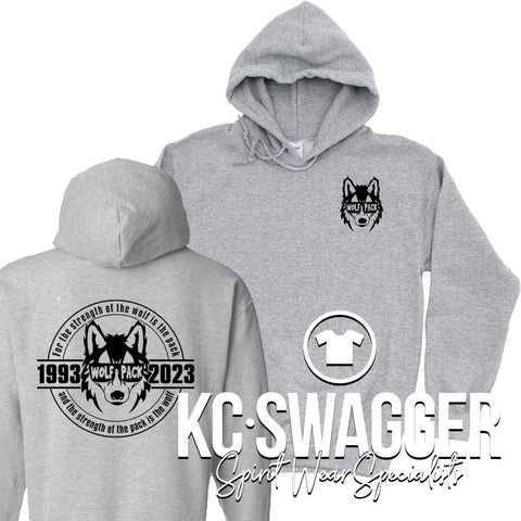 TRE TIMBERWOLVES GRAY HOODIE