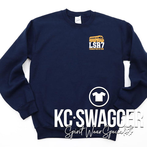 LSR7 TRANSPORTATION NAVY SWEATSHIRT