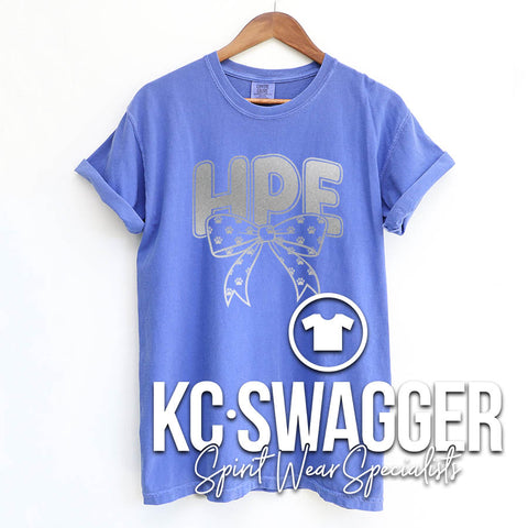 HPE HUSKIES FLO BLUE COMFORT COLORS TEE
