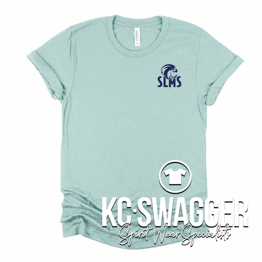 SLMS FALCONS DUSTY BLUE BELLA CANVAS TEE