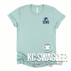 SLMS FALCONS DUSTY BLUE BELLA CANVAS TEE