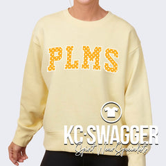 PLMS TIGERS BUTTER ENZA LADIES BOXY CREW SWEATSHIRT (ADULT ONLY)