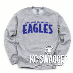 GVME EAGLES ATHLETIC HEATHER PORT AND CO SWEATSHIRT