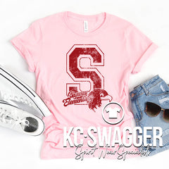 SKYWAY EAGLES PINK BELLA CANVAS TEE