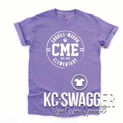 CME COUGARS VIOLET COMFORT COLORS TEE