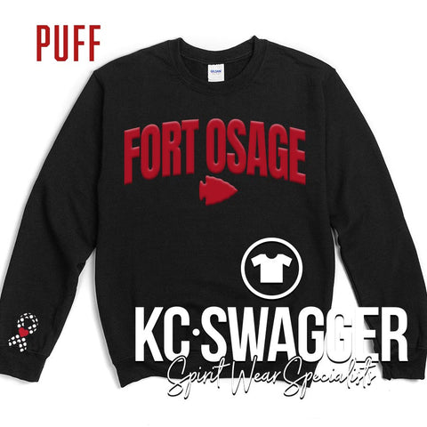 FOSD INDIANS BLACK GILDAN SWEATSHIRT