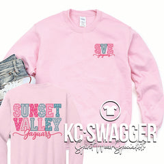 SVE JAGUARS PINK PORT AND CO SWEATSHIRT