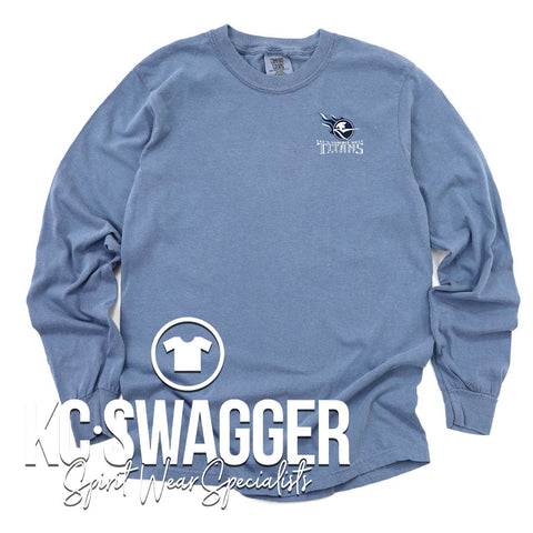 LSW ARCHERY BLUE JEAN LONG SLEEVE COMFORT COLORS TEE