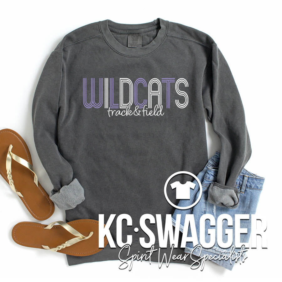 BSHS GIRLS TRACK AND FIELD PEPPER COMFORT COLORS SWEATSHIRT