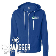 BSSHS GIRLS SWIM AND DIVE ROYAL BELLA CANVAS FULL ZIP HOODIE