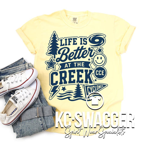 CCE CYCLONES BUTTER COMFORT COLORS TEE