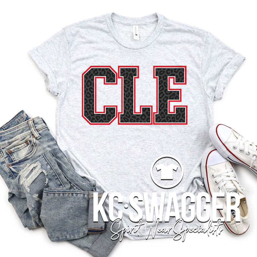 CLE CHEETAHS ASH NEXT LEVEL TRIBLEND TEE