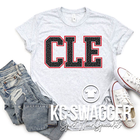 CLE CHEETAHS ASH NEXT LEVEL TRIBLEND TEE