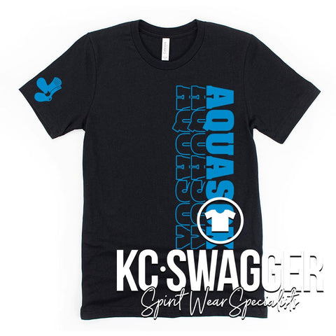 AQUASOX BLACK BELLA CANVAS TEE