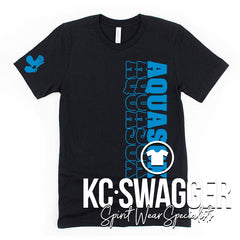 AQUASOX BLACK BELLA CANVAS TEE