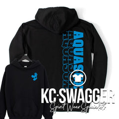 AQUASOX BLACK PORT AND CO EASY FLEECE HOODIE