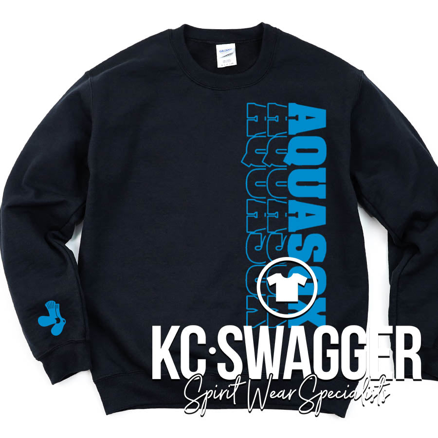 AQUASOX BLACK PORT AND CO SWEATSHIRT