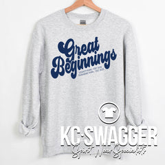 GREAT BEGINNINGS ASH SWEATSHIRT