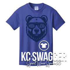 WLE BEARS IRIS BLUE TEE (YOUTH ONLY)