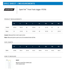 KC EAST LIONS BLACK SPORT-TEK TRICOT TRACK JOGGERS