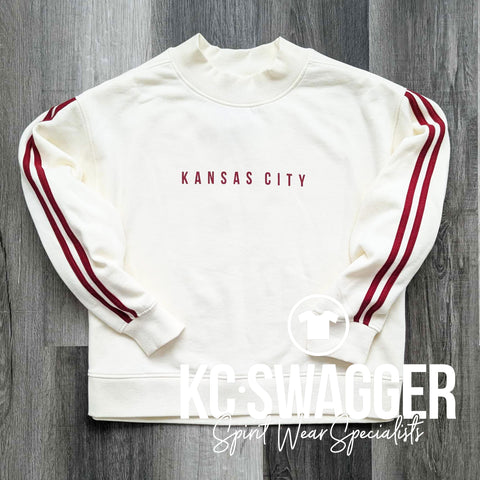 KC VARSITY MOCK-NECK SWEATSHIRT KCSWAG