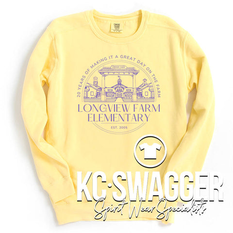 LFE ANNIVERSARY BUTTER COMFORT COLORS SWEATSHIRT (ADULT ONLY)