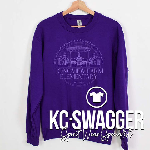 LFE ANNIVERSARY PURPLE JERZEES SWEATSHIRT