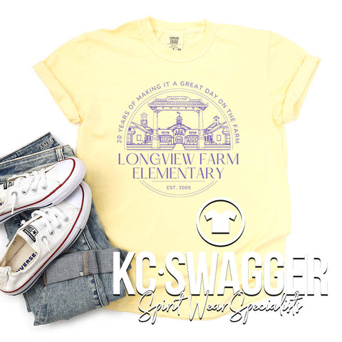 LFE ANNIVERSARY BUTTER COMFORT COLORS TEE